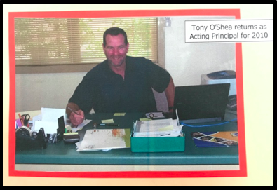Photograph Principal Tony O'Shea